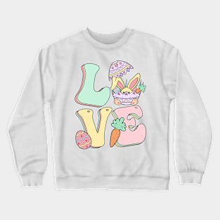 Love Retro Easter Crewneck Sweatshirt